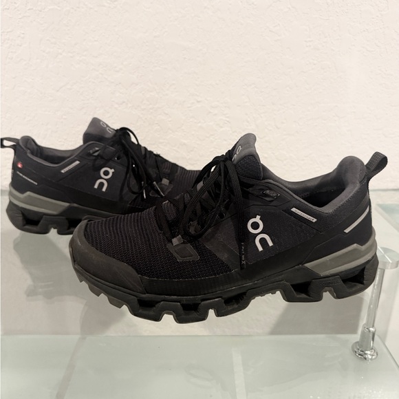On Women's Cloudwander Waterproof Sneakers | Black Eclps | Size 9 - Picture 2 of 7